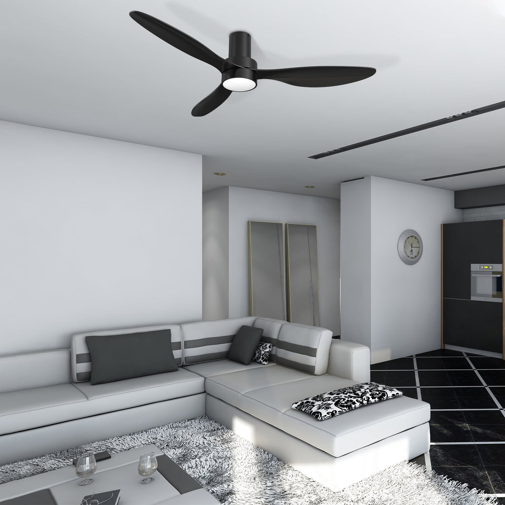 ZEPHYR 52 inch 3-Blade Ceiling Fan with LED Light & Remote