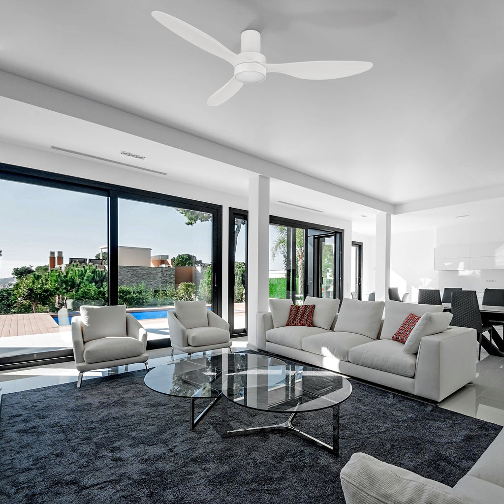 ZEPHYR 52 inch 3-Blade Ceiling Fan with LED Light & Remote