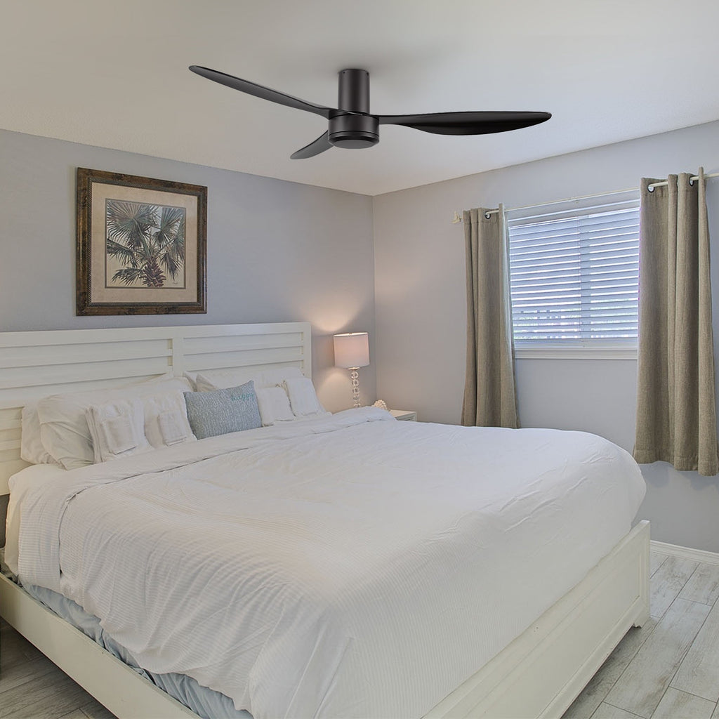 ISOLA 52 inch 3-Blade No Light Ceiling Fan with Remote