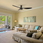 ISOLA 52 inch 3-Blade No Light Ceiling Fan with Remote