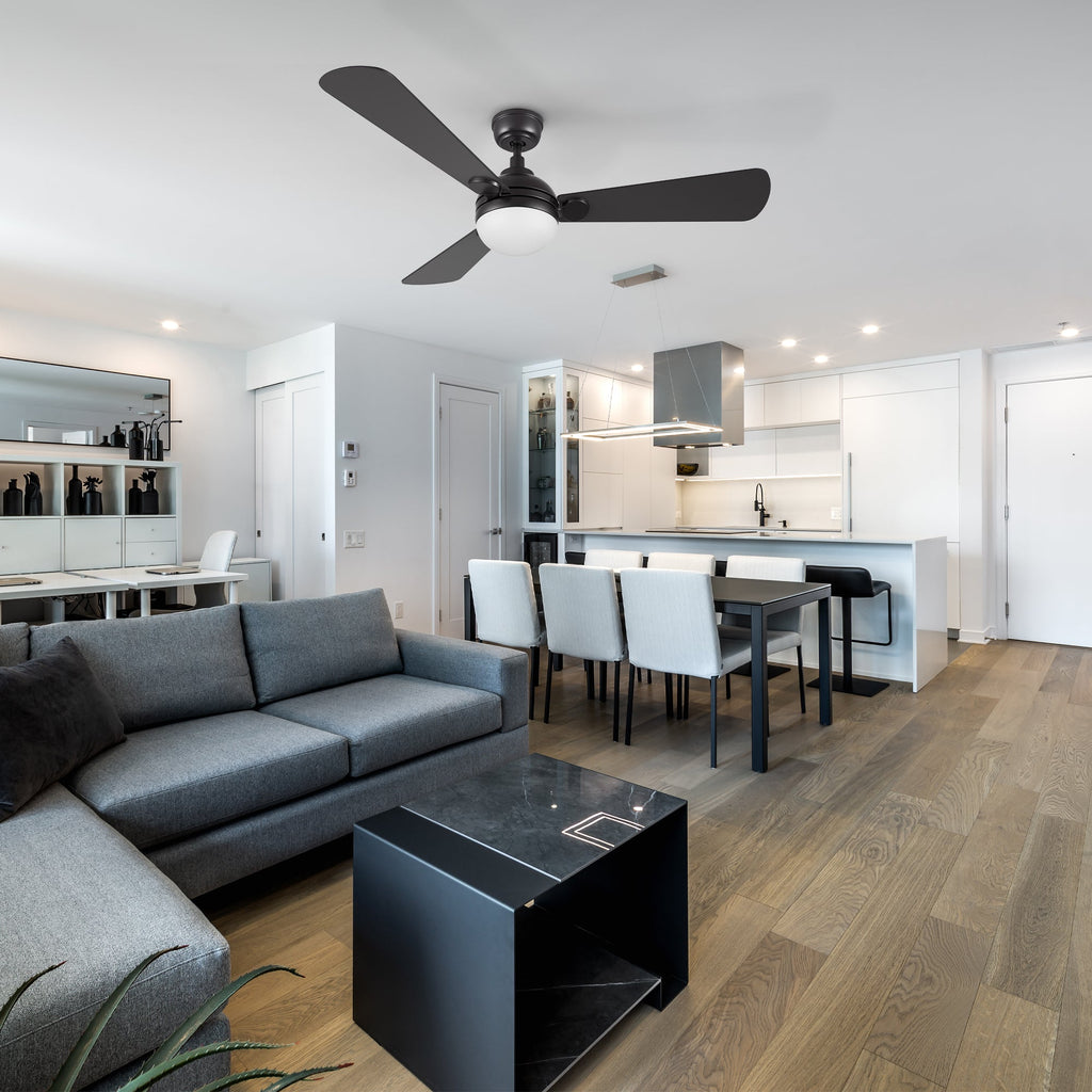 ZELDA 52 inch 3-Blade Ceiling Fan with LED Light & Remote