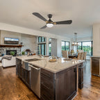 ZELDA 52 inch 3-Blade Ceiling Fan with LED Light & Remote