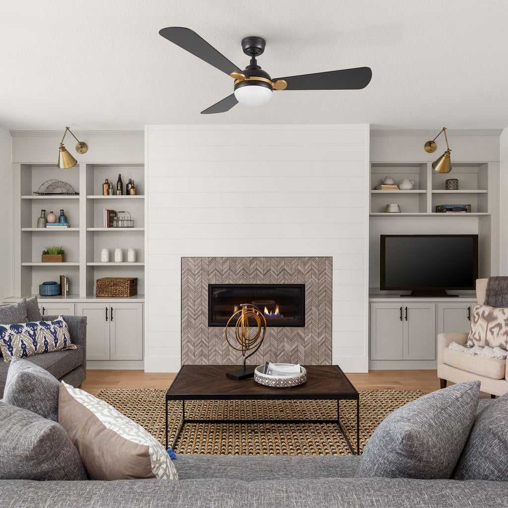 ZELDA 52 inch 3-Blade Ceiling Fan with LED Light & Remote