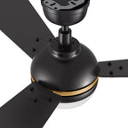 ZELDA 52 inch 3-Blade Ceiling Fan with LED Light & Remote