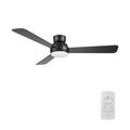 TRYTON 52 inch 3-Blade Flush Mount Ceiling Fan with LED light & Remote