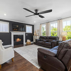 VARA 52 inch 4-Blade Flush Mount Ceiling Fan with LED light & Remote
