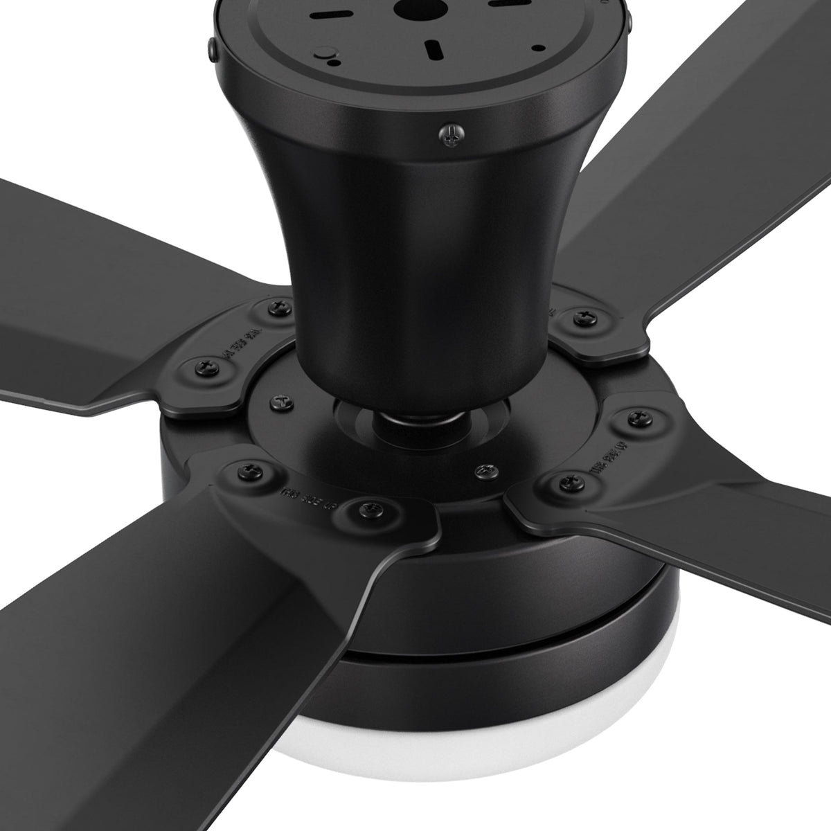 VARA 52 inch 4-Blade Flush Mount Ceiling Fan with LED light & Remote