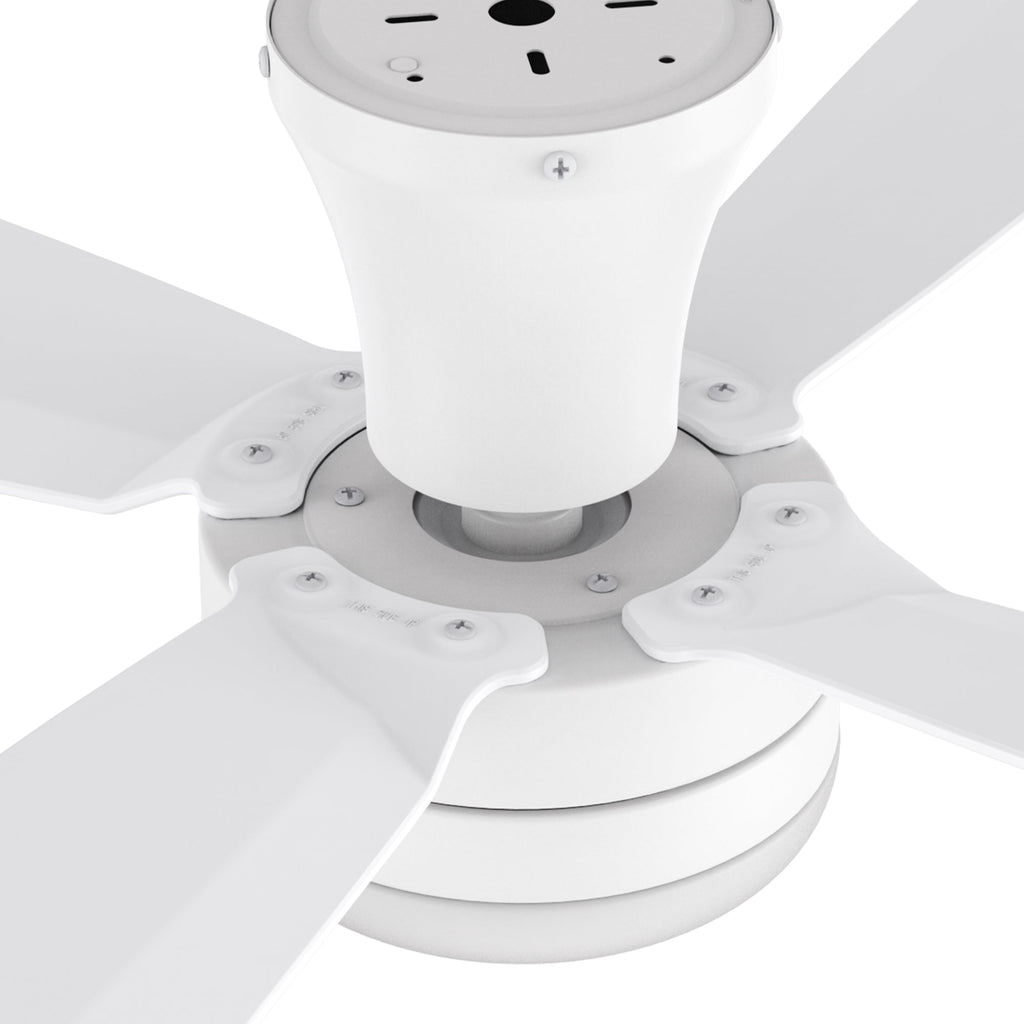 VARA 52 inch 4-Blade Flush Mount Ceiling Fan with LED light & Remote