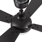 ZELDA 52 inch 4-Blade Ceiling Fan with LED Light & Remote