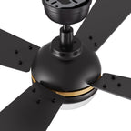 ZELDA 52 inch 4-Blade Ceiling Fan with LED Light & Remote