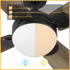 ZELDA 52 inch 4-Blade Ceiling Fan with LED Light & Remote