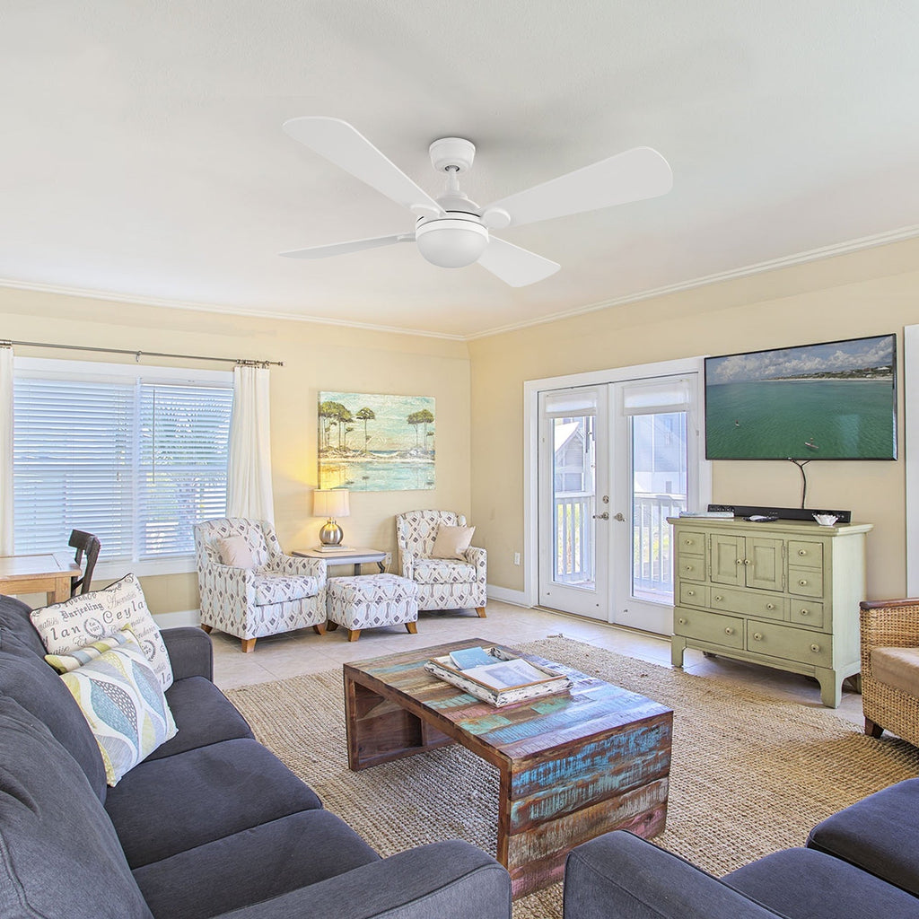 ZELDA 52 inch 4-Blade Ceiling Fan with LED Light & Remote