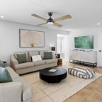 TRYTON 52 inch 4-Blade Ceiling Fan with LED Light & Remote