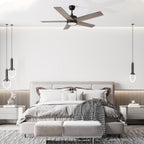 SANTANA 52 inch 5-Blade Ceiling Fan with LED Light & Remote