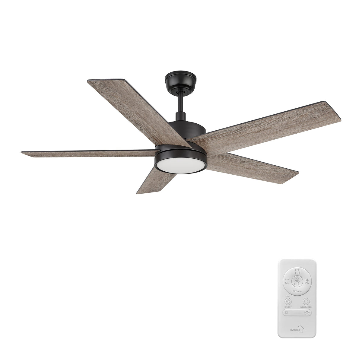 SANTANA 52 inch 5-Blade Ceiling Fan with LED Light & Remote