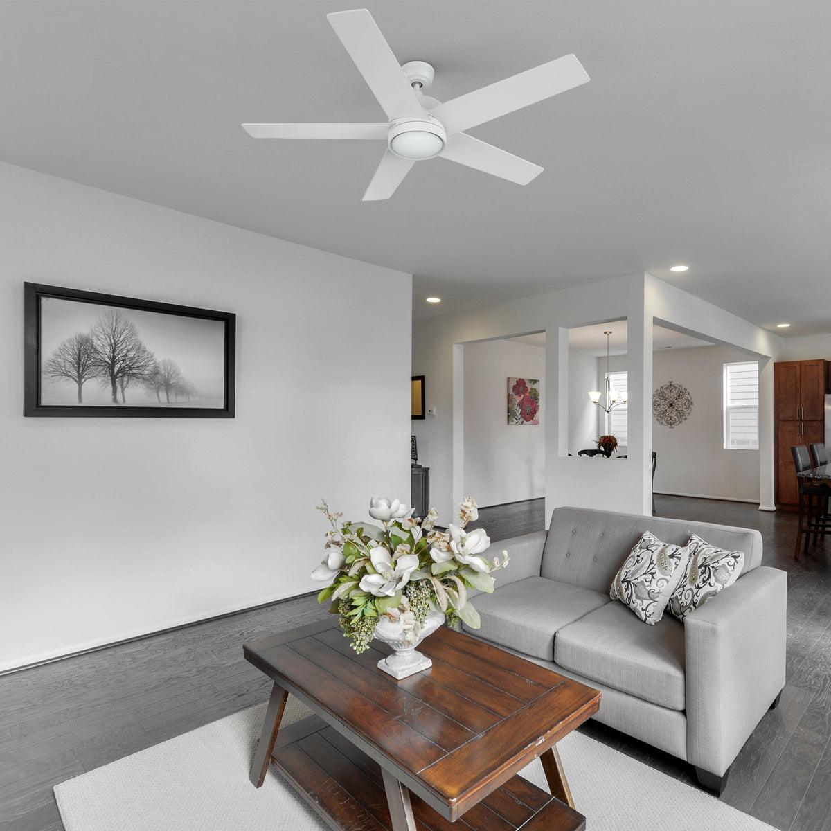 SANTANA 52 inch 5-Blade Ceiling Fan with LED Light & Remote