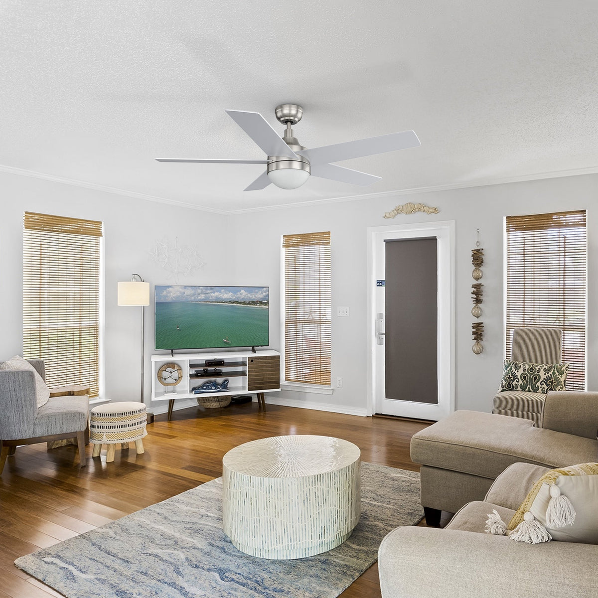 KIMBALL 52 inch 5-Blade Ceiling Fan with LED Light & Remote