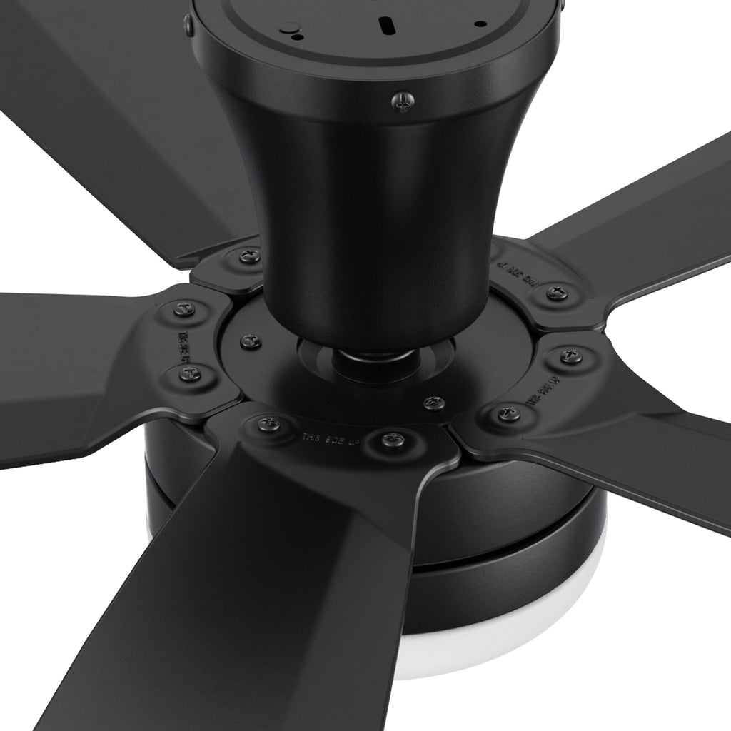 VARA 52 inch 5-Blade Flush Mount Ceiling Fan with LED light & Remote