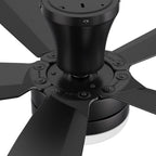 VARA 52 inch 5-Blade Flush Mount Ceiling Fan with LED light & Remote