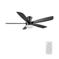 VARA 52 inch 5-Blade Flush Mount Ceiling Fan with LED light & Remote