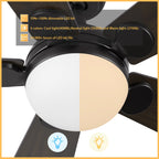 ZELDA 52 inch 5-Blade Ceiling Fan with LED Light & Remote