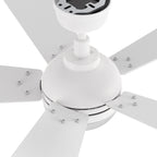 ZELDA 52 inch 5-Blade Ceiling Fan with LED Light & Remote