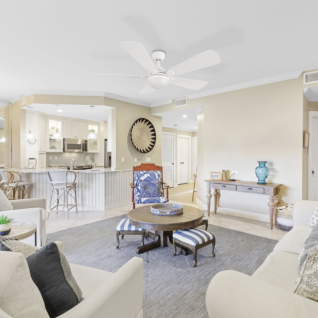 ZELDA 52 inch 5-Blade Ceiling Fan with LED Light & Remote