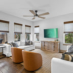 TRYTON 52 inch 5-Blade Ceiling Fan with LED Light & Remote