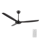 OBERON 56 inch 3-Blade No Light Ceiling Fan with Remote & Wall Control-Z1