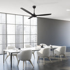OBERON 56 inch 3-Blade No Light Ceiling Fan with Remote-Z2