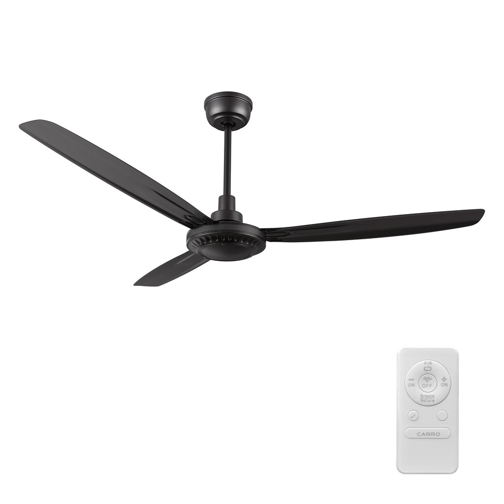 OBERON 56 inch 3-Blade No Light Ceiling Fan with Remote-Z2