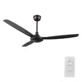 OBERON 56 inch 3-Blade No Light Ceiling Fan with Remote-Z2