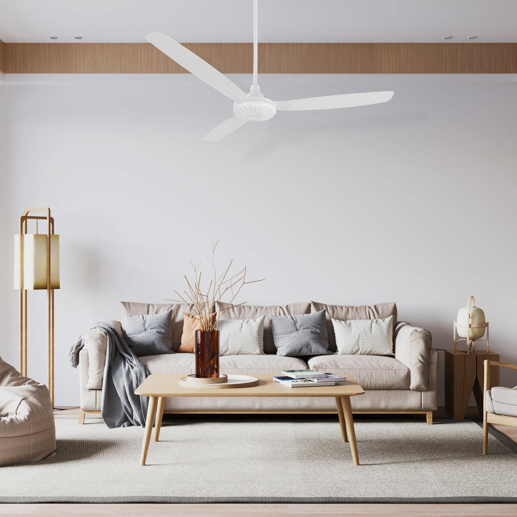 OBERON 56 inch 3-Blade No Light Ceiling Fan with Remote-Z3