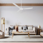 OBERON 56 inch 3-Blade No Light Ceiling Fan with Remote-Z3
