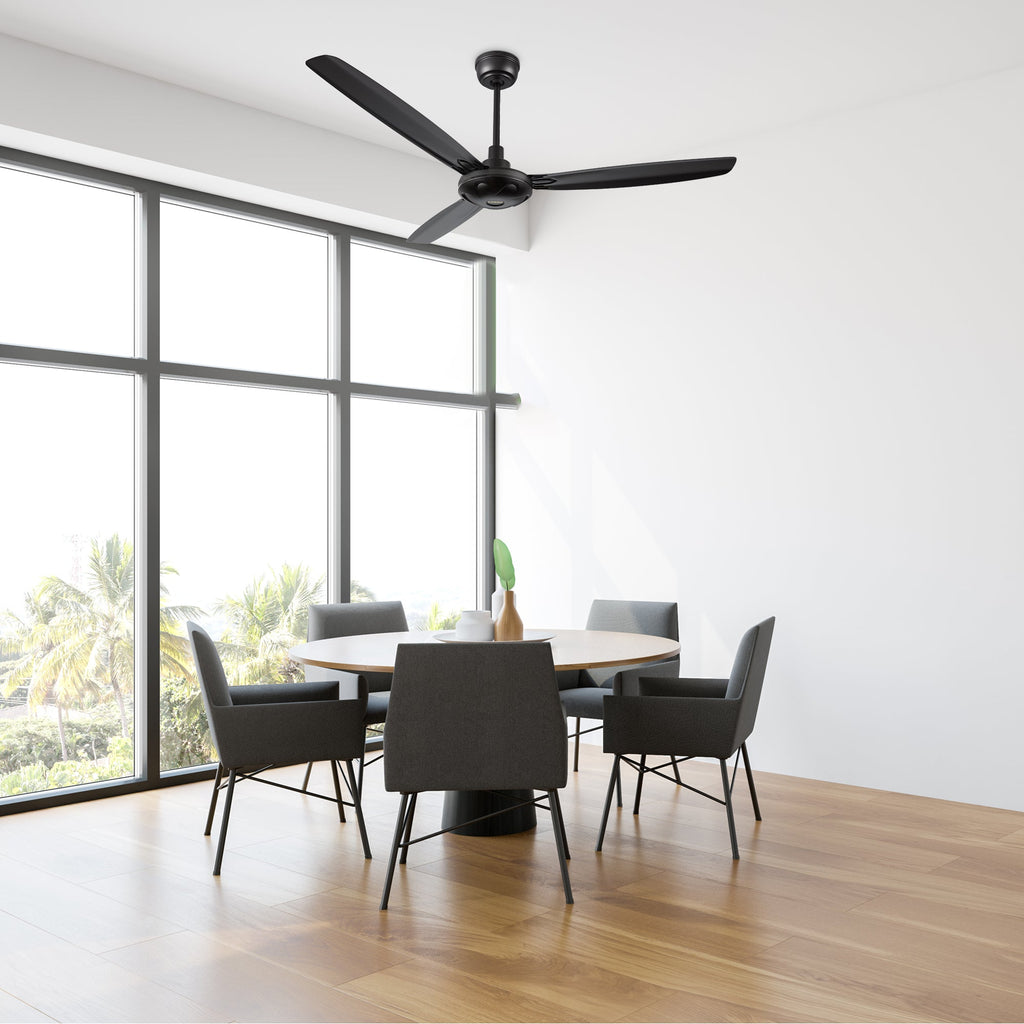 OBERON 56 inch 3-Blade No Light Ceiling Fan with Remote-Z4