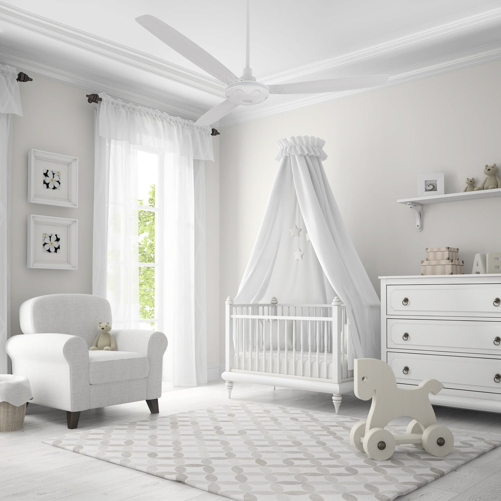 OBERON 56 inch 3-Blade No Light Ceiling Fan with Remote-Z4