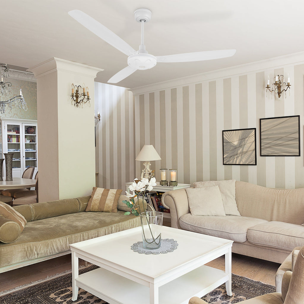 OBERON 56 inch 3-Blade No Light Ceiling Fan with Remote-Z4
