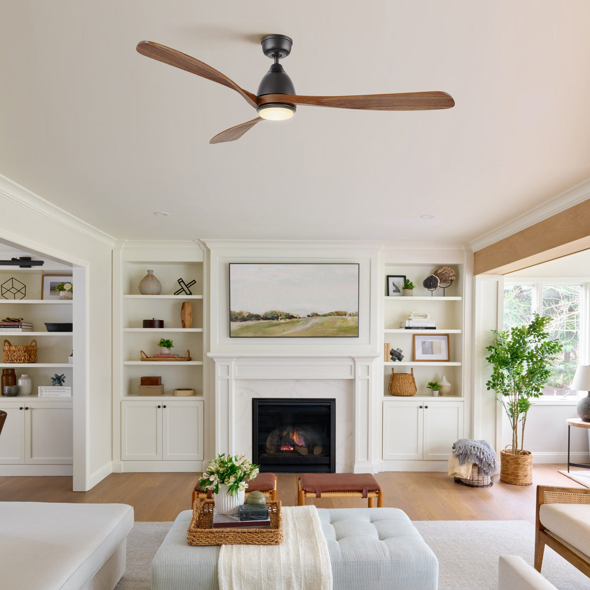 VIENNA 60 inch 3-Blade Ceiling Fan with LED Light & Remote