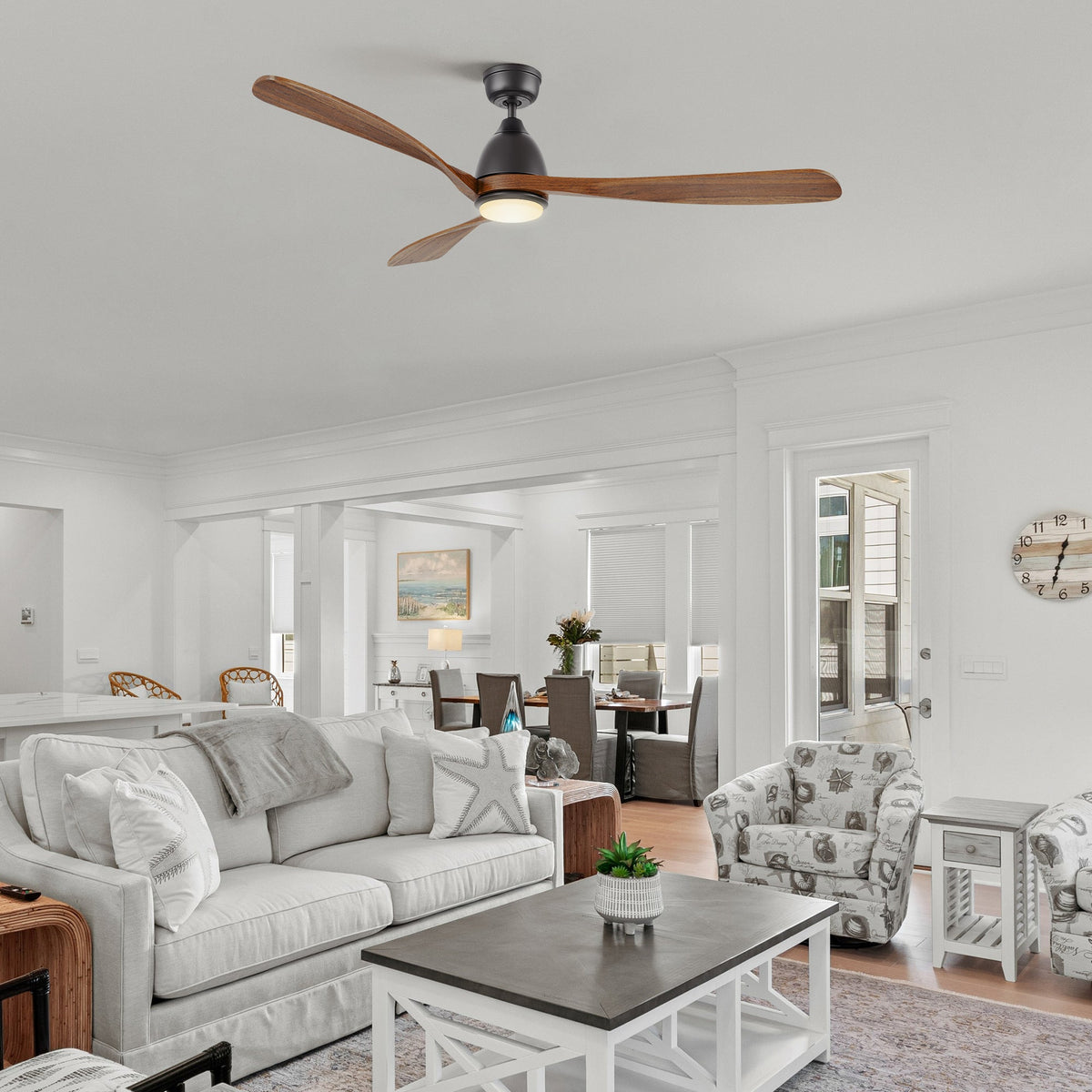 VIENNA 60 inch 3-Blade Ceiling Fan with LED Light & Remote