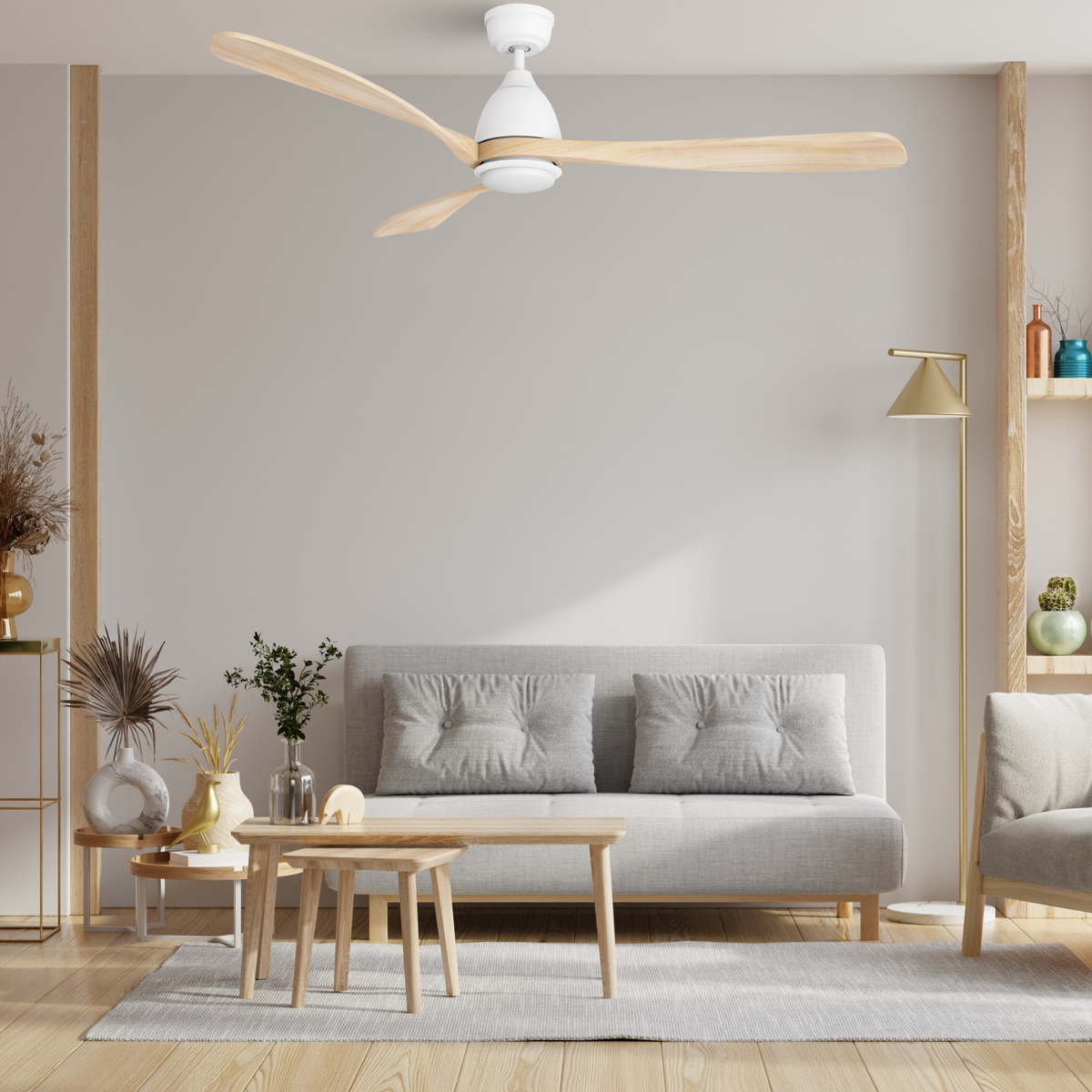VIENNA 60 inch 3-Blade Ceiling Fan with LED Light & Remote