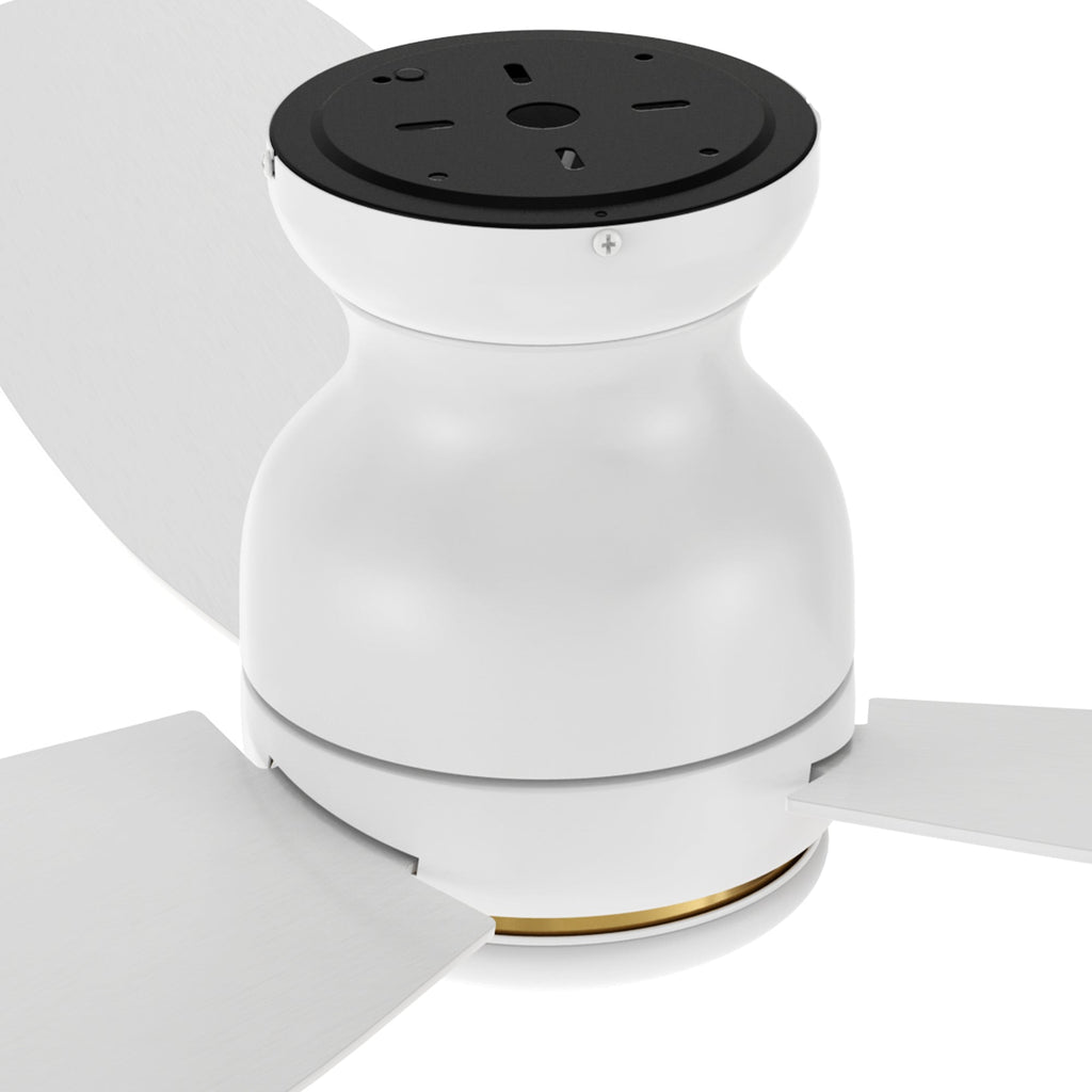 HONITON 60 inch 3-Blade Flush Mount Ceiling Fan with LED Light & Remote
