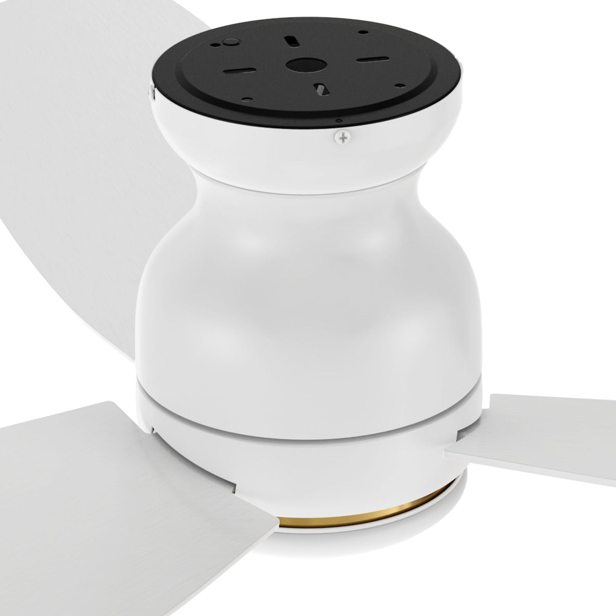HONITON 60 inch 3-Blade Flush Mount Ceiling Fan with LED Light & Remote