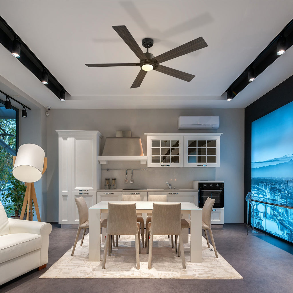 CHANTAL 60 inch 5-Blade Ceiling Fan with LED Light & Remote