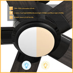 CHANTAL 60 inch 5-Blade Ceiling Fan with LED Light & Remote