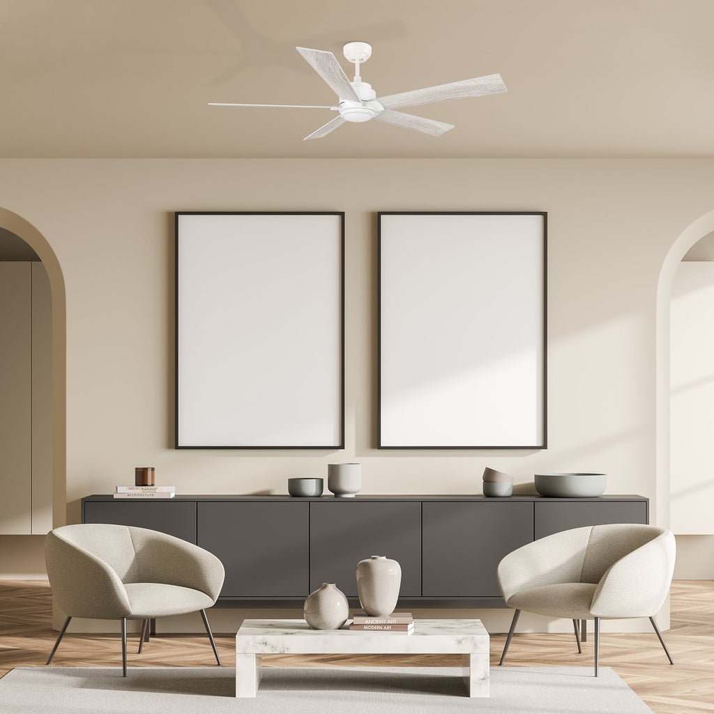 CHANTAL 60 inch 5-Blade Ceiling Fan with LED Light & Remote