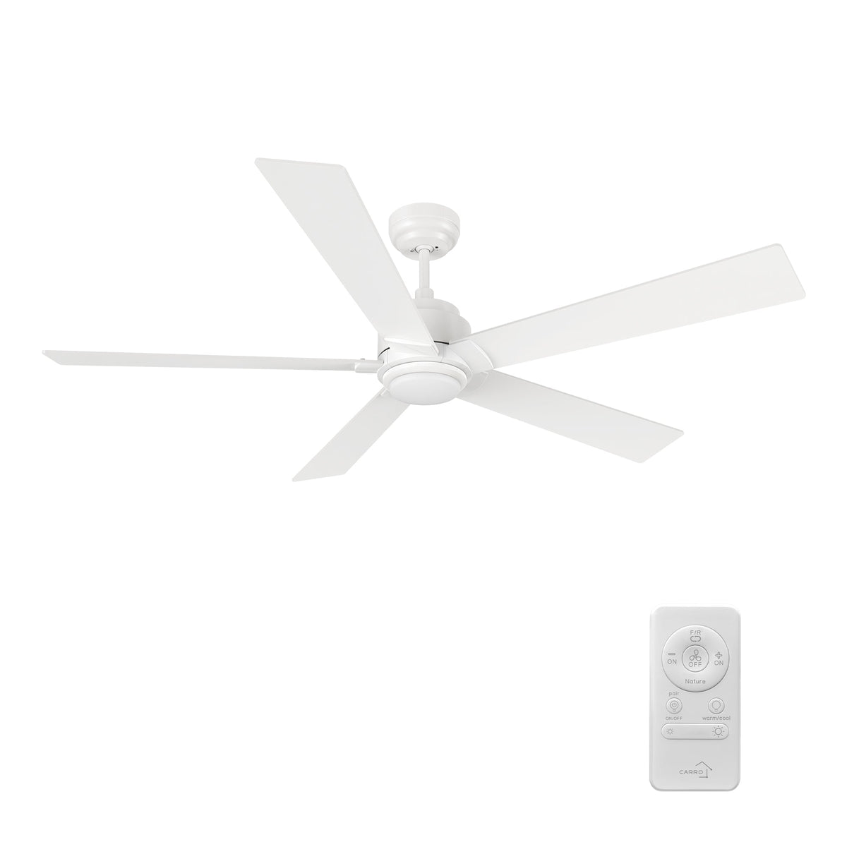 CHANTAL 60 inch 5-Blade Ceiling Fan with LED Light & Remote