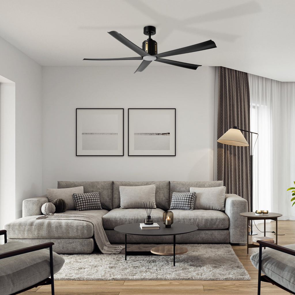 KNOX 60 inch 5-Blade Ceiling Fan with LED Light & Remote