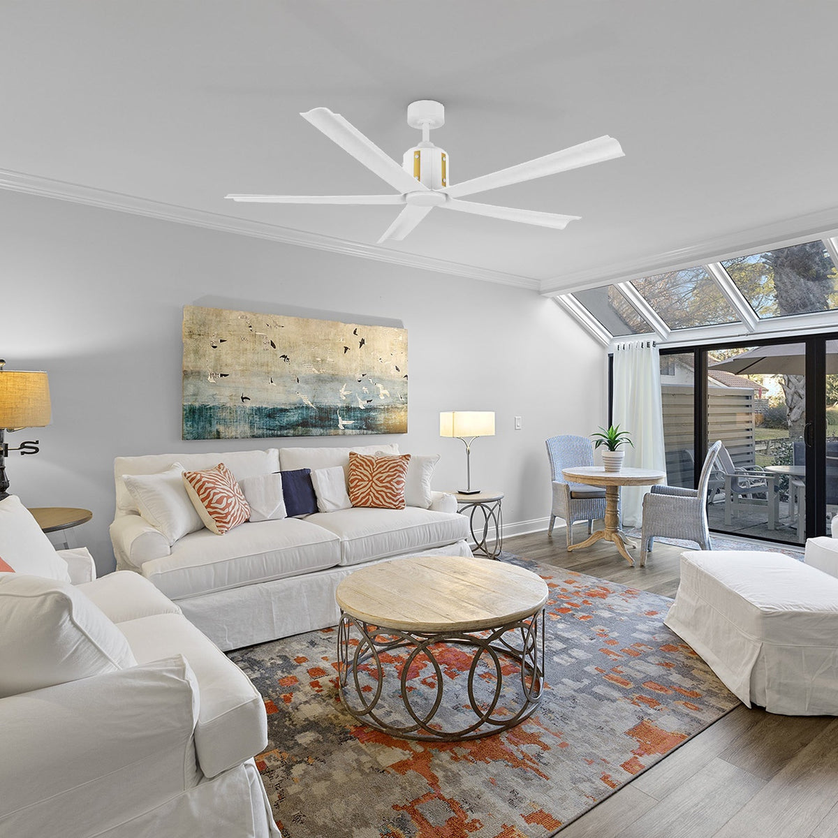 KNOX 60 inch 5-Blade Ceiling Fan with LED Light & Remote