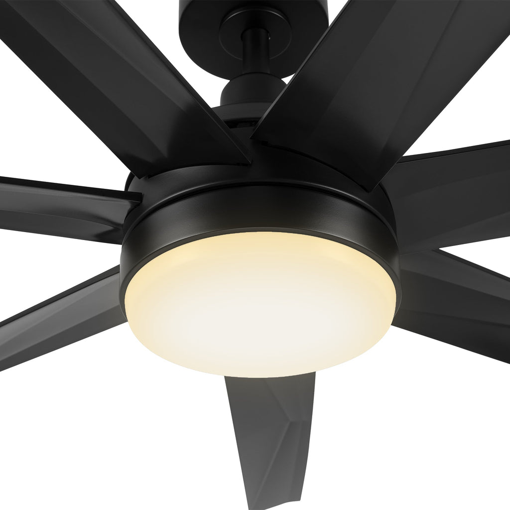 KIMA 65 inch 7-Blade Ceiling Fan with LED Light & Remote