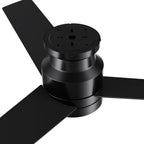 SANTANA 52 inch 3-Blade Flush Mount Ceiling Fan with LED light & Wall Control